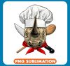 Rhino Lover Restaurant Rhinoceros Chef Cook Kitchen Cooking Lover Rhino .jpg