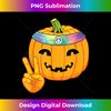 DL-20240111-7528_Hippie Halloween Pumpkin Peace Sign Hand Headband Tie Dye 1199.jpg