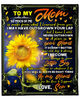 Mother's Day Gift For Mom, Mom Blanket, To My Mom, So Much Of Me Is Made From Sunflower Blanket Fleece Blanket 1.jpg