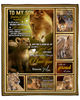 Personalized Son Blanket, Gift From Mom, To My Son Sometimes It's Hard To Find Words Lion Fleece Blanket 1.jpg