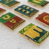 13 Vintage Lacquer pin badge set 7 pieces Coats of arms of cities of the USSR.jpg