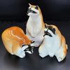 2 Vintage RACCOONS Porcelain Figurines set 3 PCS USSR 1970s.jpg