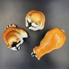 10 Vintage RACCOONS Porcelain Figurines set 3 PCS USSR 1970s.jpg