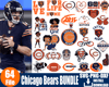 64 Files Chicago Bears Svg bundle, Chicago Bears Girl Svg.png