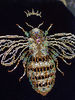 luxury golden bronse metallic royal bee designer bead embroidery purse.jpg