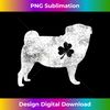 JL-20240114-10991_Pug Irish Clover T- St Patrick's Day Dog Lover Gifts 1576.jpg