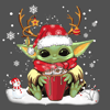 Christmas Yoda Drinking Hot Cocoa SVG.png