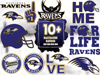 13 Files Baltimore Ravens Football Svg Bundle, Ravens Logo Svg, Ravens Lovers.png