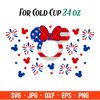 4th of July Minnie Mouse Full Wrap Svg, Starbucks Svg, Coffee Ring Svg, Cold Cup Svg, Cricut, Silhouette Vector Cut File.jpg