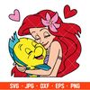 Ariel and Flounder Svg, Love Svg, Little Mermaid Svg, Disney Svg, Cricut, Silhouette Vector Cut File.jpg