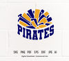 Pirates SVG, Pirates Cheer SVG PNG, Pirates Mascot svg, Pirates Pom Pom svg, Cheerleader svg, Pirates Shirt svg, Pirates Sport,School Spirit.jpg