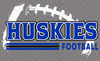 Huskies Football Digital Design Royal & Black PNG - Football enthusiasts and Huskie Fans - Instant Download, transparent background.jpg