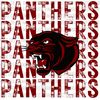 Panthers Distressed Mascot, Maroon, Design PNG, Digital Download.jpg