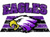 Purple Eagles Mascot PNG, Vintage Design, Digital Download, Sublimation Design, Shirt Design.jpg