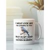 Easter Bluebird Mug, Bluebird Gifts, Funny Coffee Cup, I Might Look Like I'm Listening to you but I'm Thinking About Eas.jpg