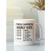 Finish Carpenter Gifts, Finish Carpenter Mug, Hourly Rate Mug, Funny Coffee Cup Gift Idea Dad Birthday Present.jpg