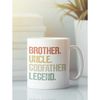 Brother Uncle Godfather Legend Mug, Godfather Gift for Uncle Brother, Godfather Present, God Father Cup, Gift for Godfat.jpg