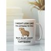 Capybara Mug, Capybara Gift, Cute Animal Mug, in My Head I'm Thinking About Capybaras, Capybara Lover Cup, Capybara Owne.jpg