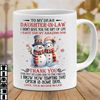 Christmas Snowman To My Daughter-In-Law Mug, I Didn't Give You The Gift Of Life, Christmas Mug Gift From Mother-In-Law,.jpg