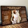 Beagle Please Remember When Visiting Our House Poster -  Dog Wall Art - Poster To Print - Housewarming Gifts.jpg