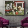 Dog Landscape Canvas - Puppy Playmates - Canvas Print - Dog Poster Printing - Dog Canvas Art - Dog Wall Art Canvas - Furlidays.jpg