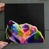 Dog Square Canvas - Rainbow Dog Canvas Pictures - Dog Painting Posters - Canvas Prints - Dog Wall Art Canvas - Furlidays.jpg