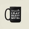 I Play Heavy Metal Trombone Mug, Trombone Gifts, Trombonist Present, Trombone Player Coffee Cup, Marching Band, Music Te.jpg