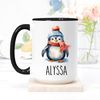 Penguin Mug, Christmas Mug Personalized, Kids Hot Chocolate Mug, Gifts For Kids, Personalized Christmas Mug For Kids, Cu.jpg
