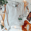 Snowman Sweatshirt Embroidered Sweater, Snowman Pullover Cozy Snowman Crewneck For Family.jpg