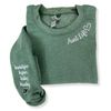Custom Embroidered Aunt Life Sweatshirt with Children Names on Sleeve.jpg