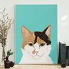 Cat Portrait Canvas - Cat Wall Art Canvas - Cat Canvas - Cute Cat - Cats Canvas Print - Furlidays.jpg