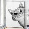 Cat Portrait Canvas - Sneaky Cat - Canvas Print - Cat Wall Art Canvas - Canvas With Cats On It - Cats Canvas Print - Furlidays.jpg