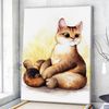Cat Portrait Canvas - Where Is My Food - Canvas Print - Cat Wall Art Canvas - Canvas With Cats On It - Cats Canvas Print - Furlidays.jpg