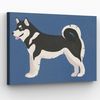 Dog Landscape Canvas - Alaskan Husky - Dog Canvas Print - Dog Canvas Art - Dog Painting Posters - Dog Wall Art Canvas - Furlidays.jpg
