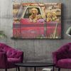 Dog Landscape Canvas - Goldens And Truck - Canvas Print - Dog Wall Art Canvas - Dog Poster Printing - Dog Canvas Art - Furlidays.jpg