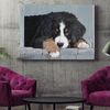 Dog Landscape Canvas - Morning Dew - Bernese Mountain - Dog Canvas Print - Dog Poster Printing - Dog Canvas Art - Dog Wall Art Canvas - Furlidays.jpg