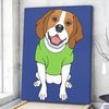 Dog Portrait Canvas - Beagle Canvas Print - Dog Canvas Art - Dog Wall Art Canvas - Furlidays.jpg