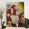 Dog Portrait Canvas - God Surrounded By Dogs Angels Canvas - God Canvas - Dog Wall Art Canvas - Furlidays.jpg