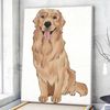 Dog Portrait Canvas - Golden Retriever Canvas Print - Dog Canvas Print - Dog Wall Art Canvas - Dog Canvas Art - Dog Poster Printing - Furlidays.jpg