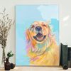 Dog Portrait Canvas - Golden Smile - Canvas Print - Dog Poster Printing - Dog Canvas Art - Furlidays.jpg