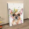 Dog Portrait Canvas - Little Miss Frenchie - Canvas Print - Dog Poster Printing - Dog Wall Art Canvas - Furlidays.jpg