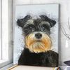 Dog Portrait Canvas - Miniature Schnauzer Canvas Print - Dog Canvas Print - Dog Wall Art Canvas - Dog Canvas Art - Dog Poster Printing - Furlidays.jpg