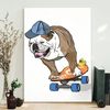 Dog Portrait Canvas - Yes, Let's Do It - English Bulldog - Canvas Print - Dog Wall Art Canvas - Furlidays.jpg