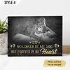 No Longer By My Side But Forever In My Heart Dog Matte Personalized Canvas Poster -  Dog Memorial Gift.jpg