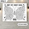 Personalized Poster &amp Canvas Don't Cry Sweet Mama Dog Poem Printable Horizontal Canvas Poster - Wall Canvas Art - Gift For Dog Lovers.jpg