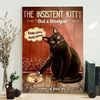 Portrait Canvas - Cat Owner Painting Canvas - Humorous Black Cat Canvas Wall Art - Funny Black Cat Vintage Poster - Cat Canvas - Furlidays.jpg