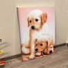 Portrait Canvas - Cute Three Puppies Sleeping Dogs - Print Poster - Dog Canvas Painting - Dog Wall Art Canvas - Furlidays.jpg