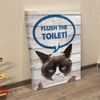 Portrait Canvas - Flush The Toilet Cat - Poster Canvas Wall Art - Canvas Prints - Cat Wall Art Canvas - Furlidays.jpg