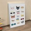Portrait Canvas - Hip Cat Wall Art - Wall Art Print - Silly Cat Poses With Glasses Painting - Cats Canvas - Cat Wall Art Canvas - Furlidays.jpg