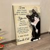 Portrait Canvas - I Am Your Friend, Your Partner, Your Tuxedo Cat - Canvas Wall Art - Cat Wall Art Canvas - Canvas Prints - Furlidays.jpg